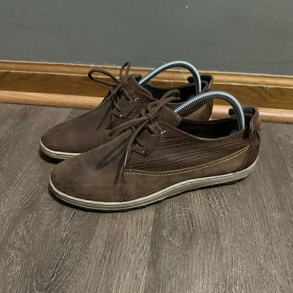 Merrell Ashland Tie Shoes Womens 8.5 Brown Nubuck Leather Comfort J42516